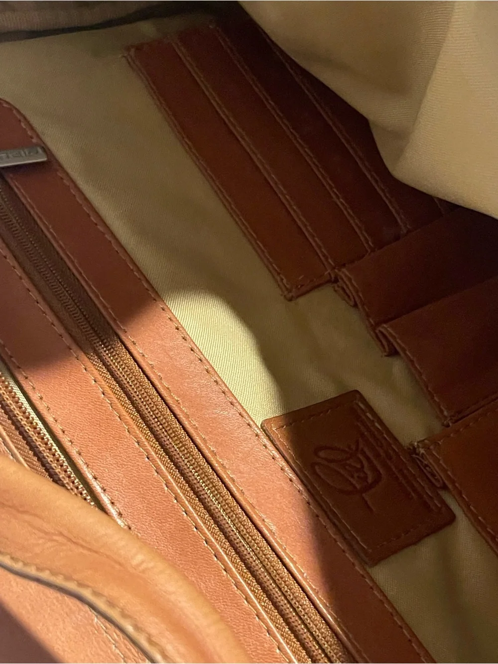 Leather Messenger/Satchel/Briefcase Bag - Tan Piel Brand Northern Tier Scouts
